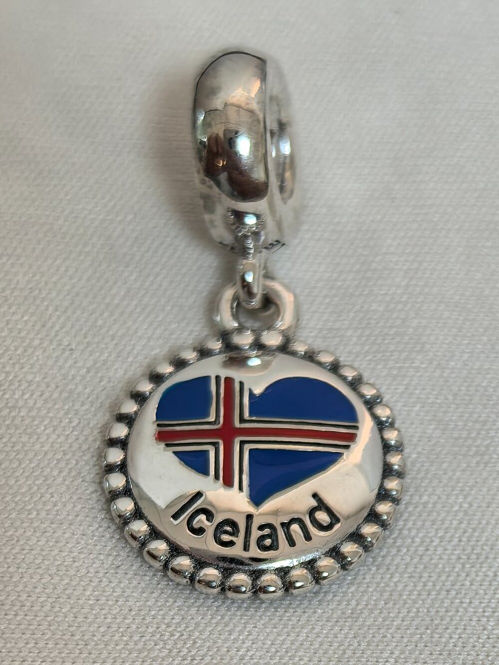 Pandora Iceland Exclusive Dangle Charm Pendant, S925 Silver Jewelry